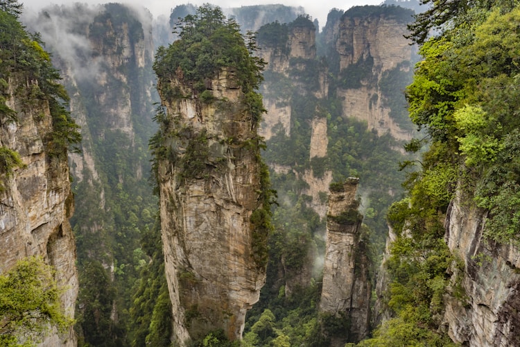 湖南张家界旅游景点分布图,张家界适合拍照的地方插图